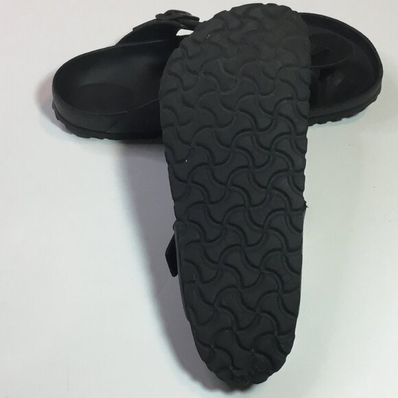 Birkenstock Gizeh EVA Thong Sandals Women - Size 39 US8 Black Rubber Flat Buckle - Picture 9 of 9